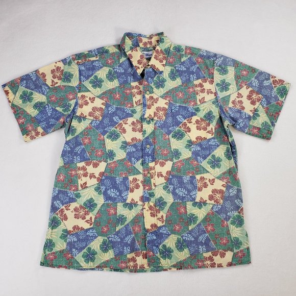 reyn spooner Other - Reyn Spooner Vintage Hawaiian Shirt Mens Large XL
